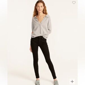 J. Crew tall 9” toothpick jean in new black rinse, size 30T